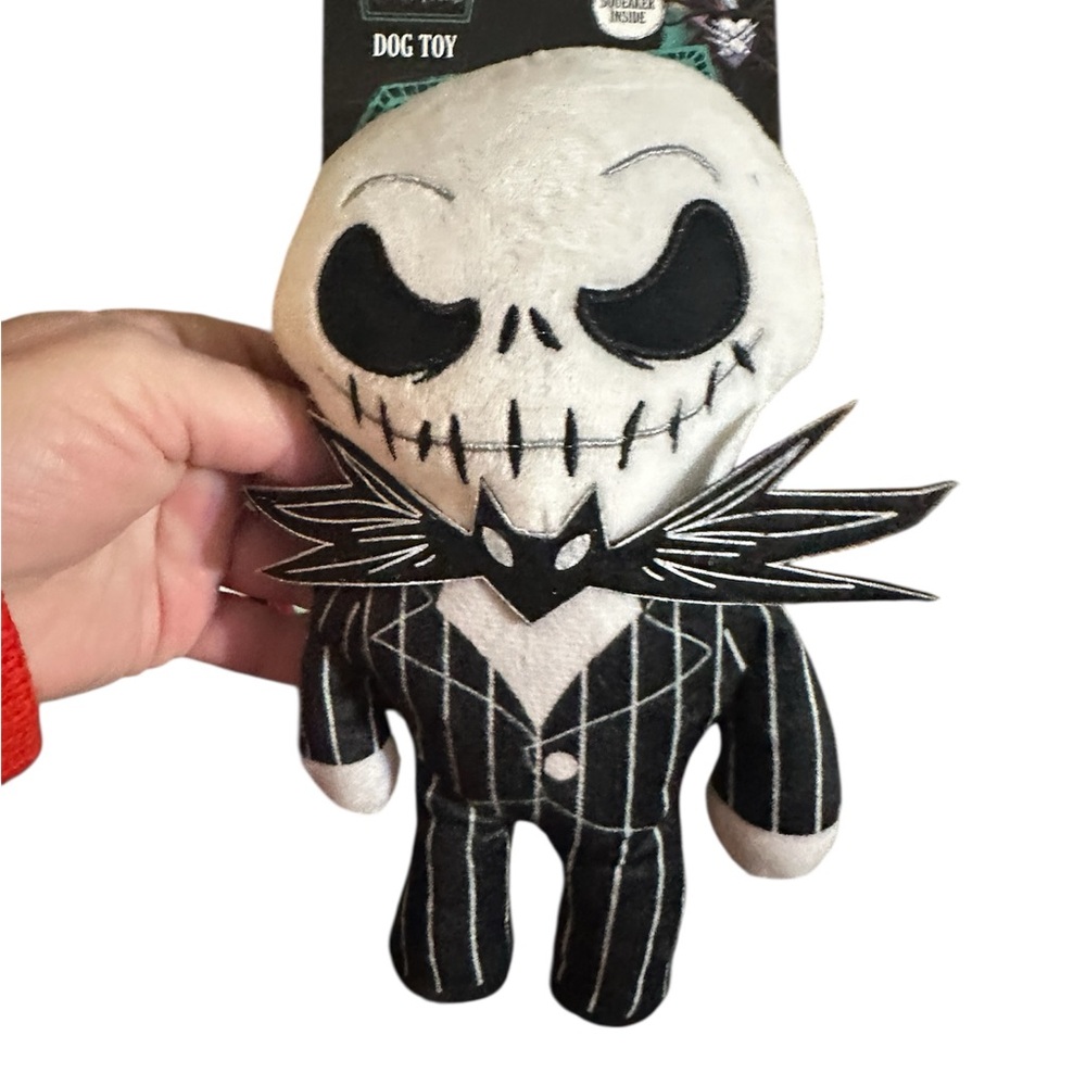 Disney The Nightmare Before Christmas Jack Skellington plush dog toy.